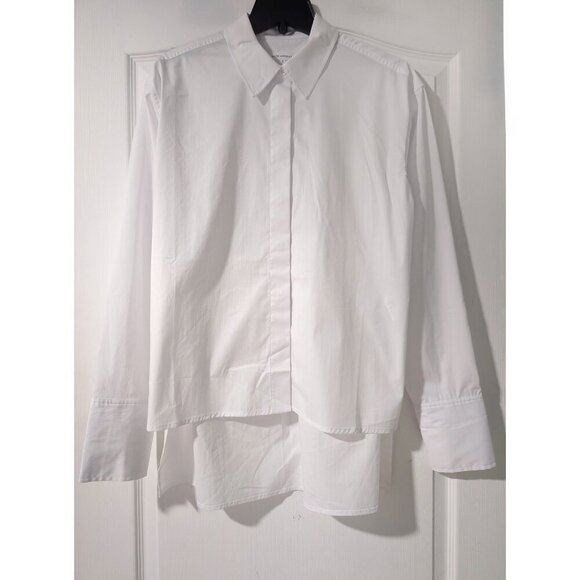 (See Comments) NWT Good American | Oversized Poplin Shirt in White (1/Small) - Picture 2 of 16